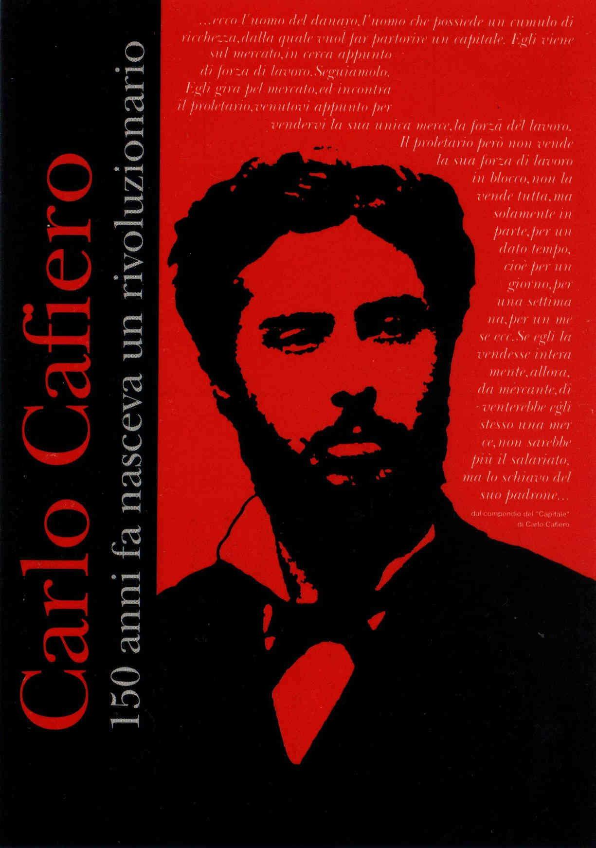 Carlo Cafiero 150 anni Cartolina Fronte low